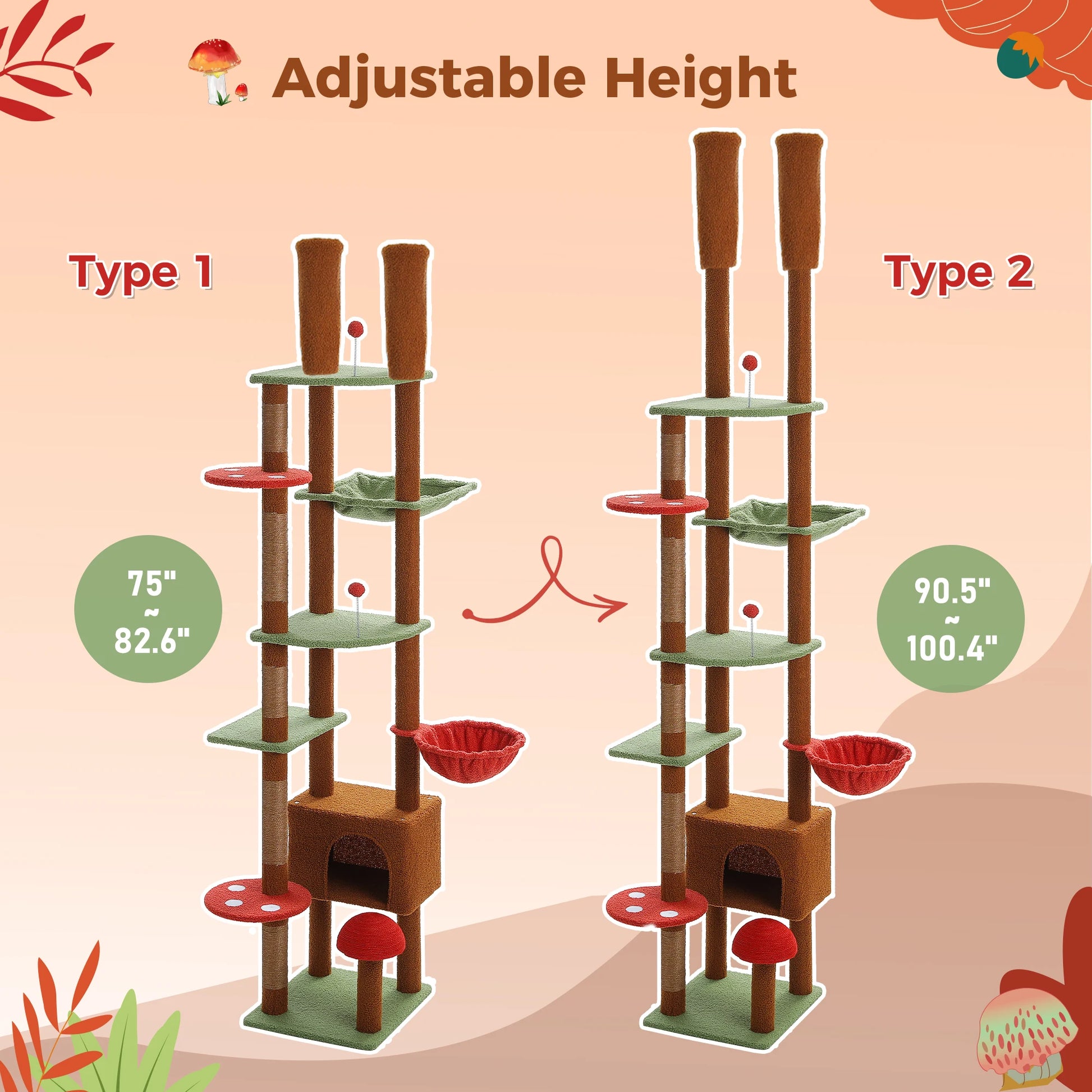 Cat Tree Floor to Ceiling - We Have the Goodies 