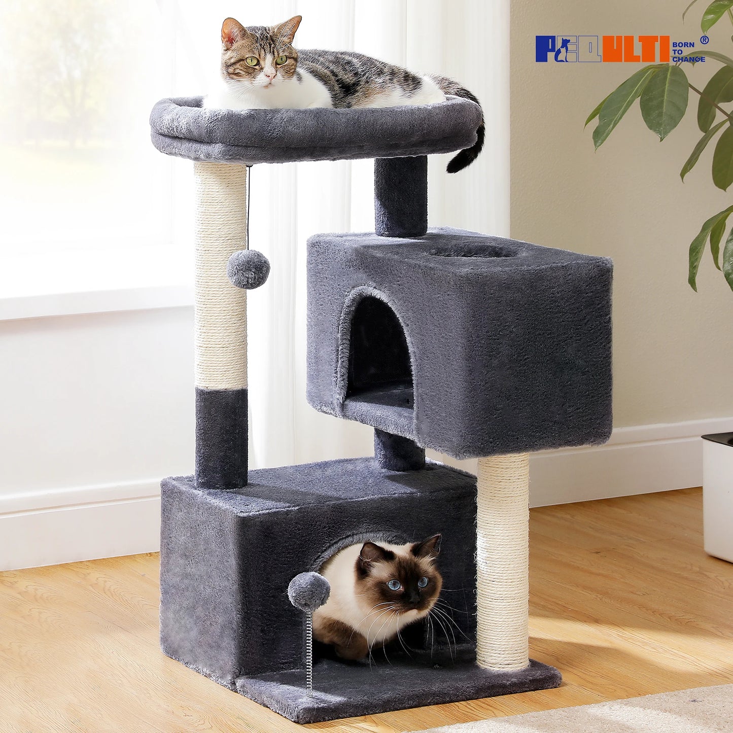 Cat Tree with Detachable Top Perch