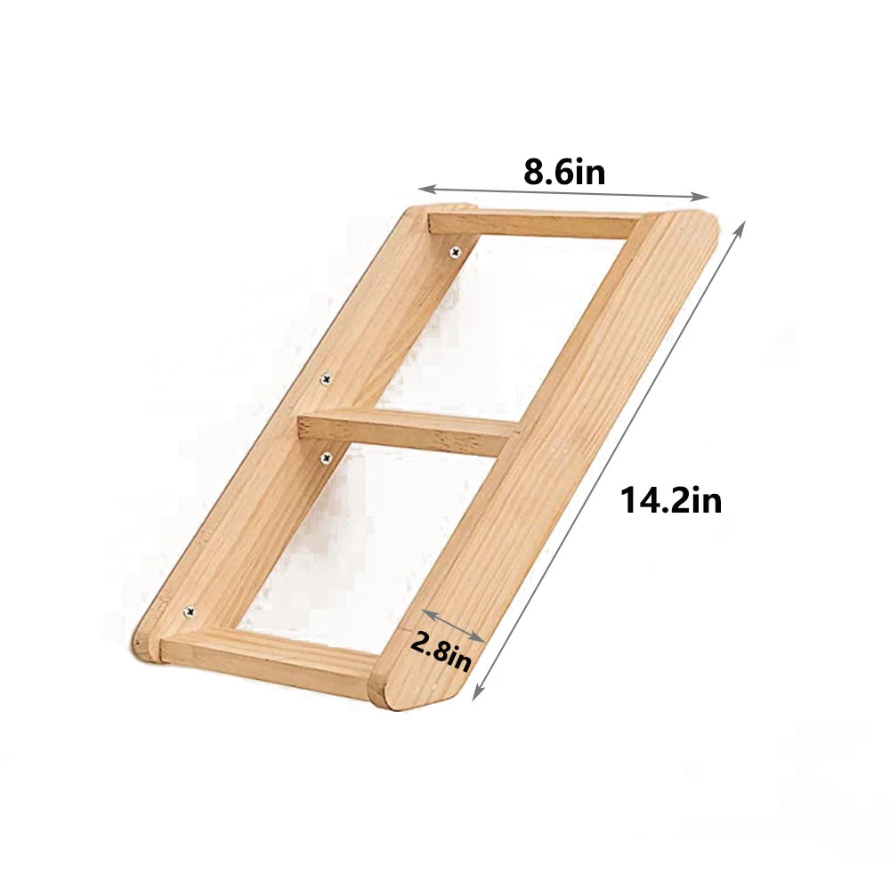 Cat Shelf Climbing wall with Hammock - We Have the Goodies 