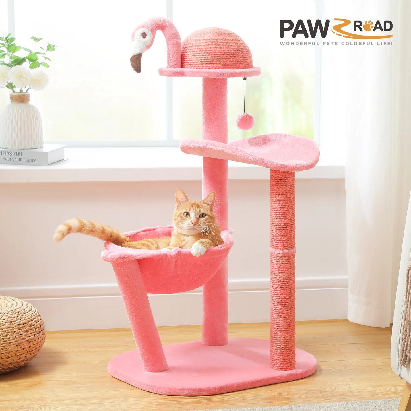Cute Flamingo cat tree