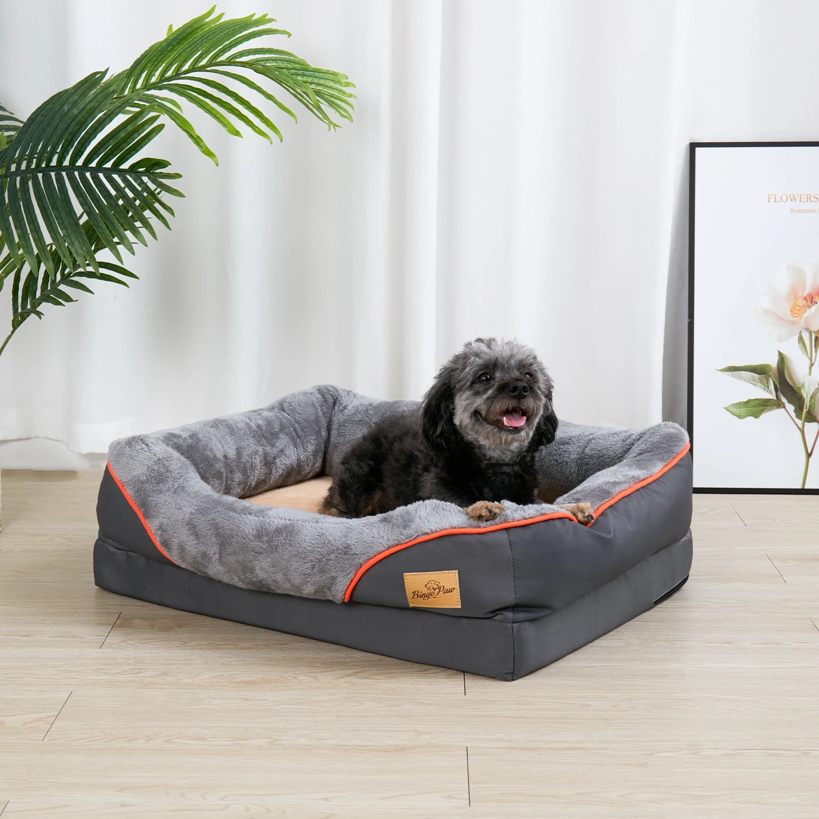 Large Dog Orthopedic Bed with Removable Cover - We Have the Goodies 