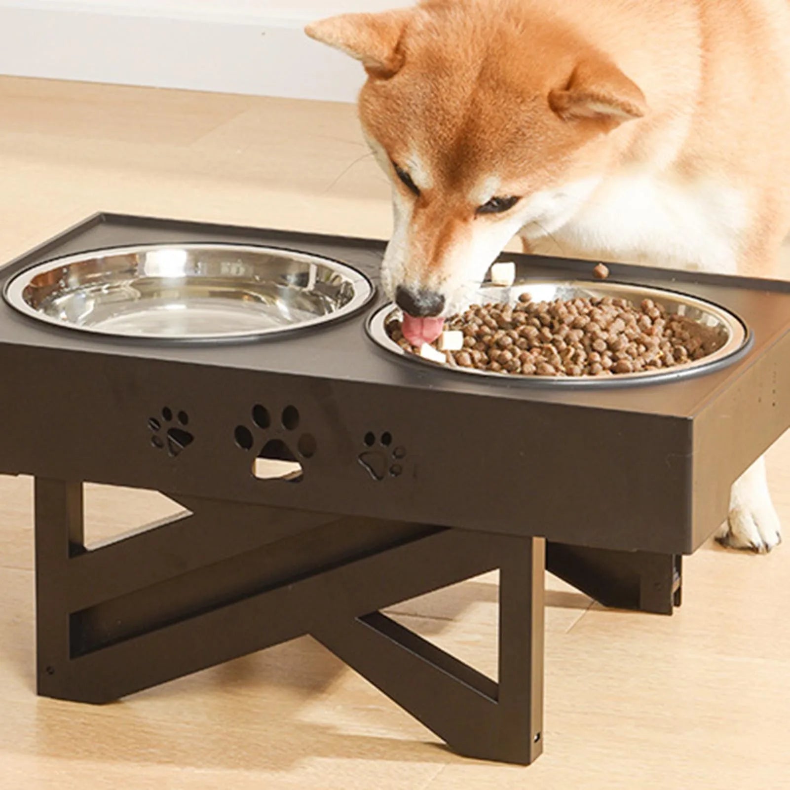 Stainless Steel Elevated Pet Bowls - We Have the Goodies 