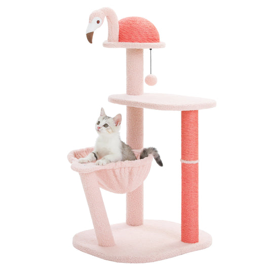 Cute Flamingo cat tree