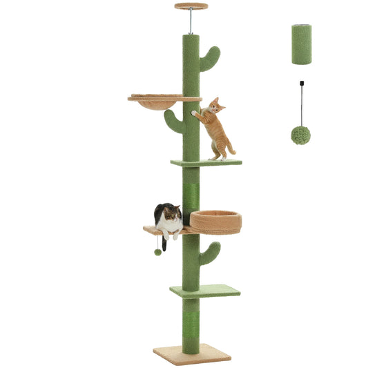 Adjustable Height Cactus Cat Tree