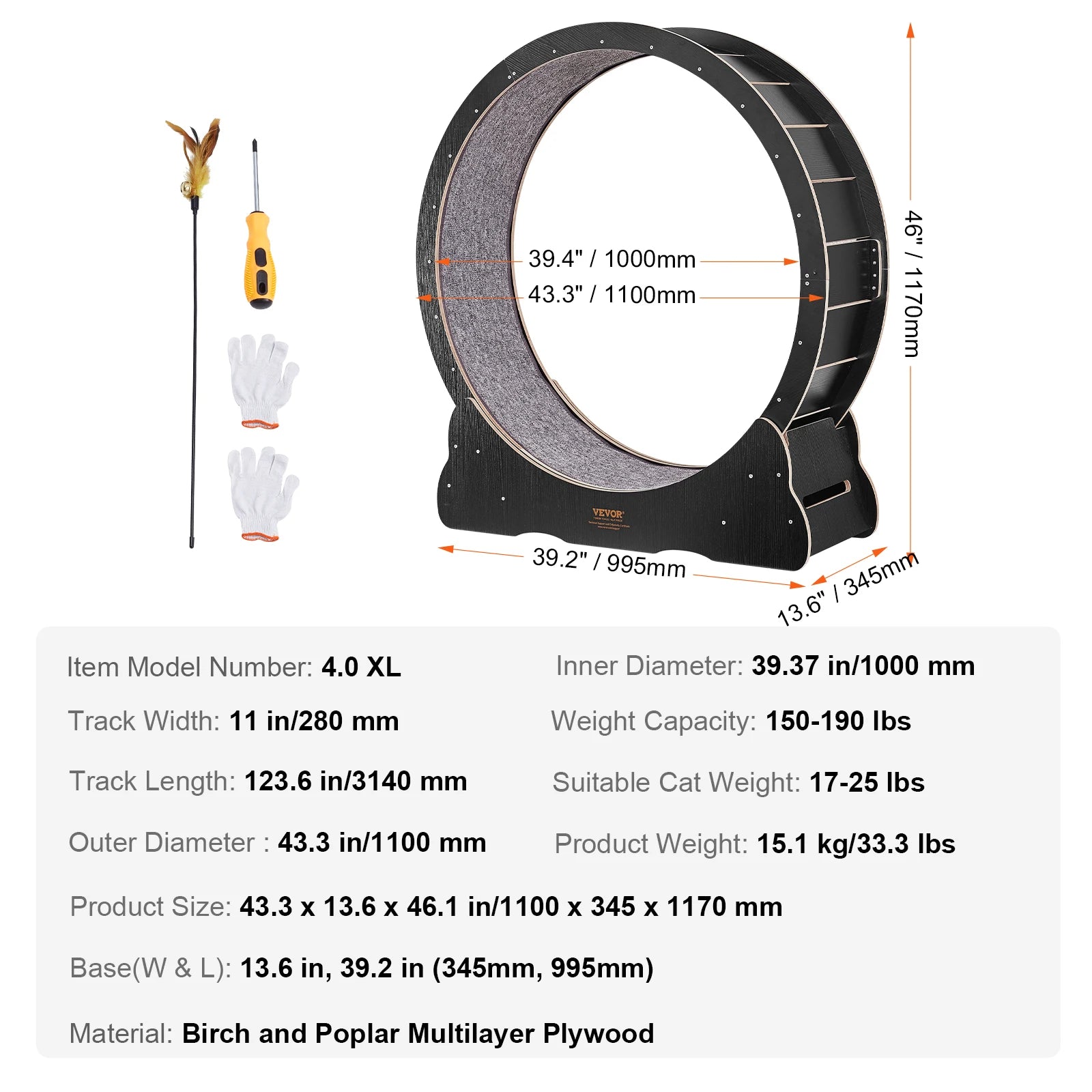 VEVOR Cat Exercise Wheel - We Have the Goodies 
