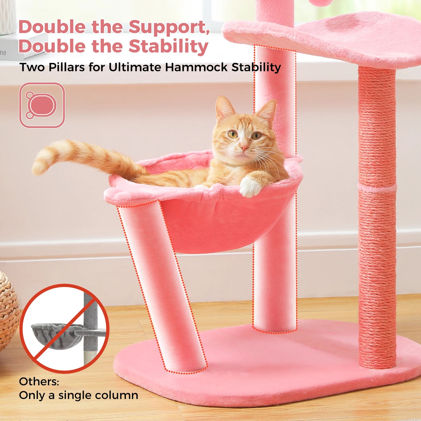 Cute Flamingo cat tree