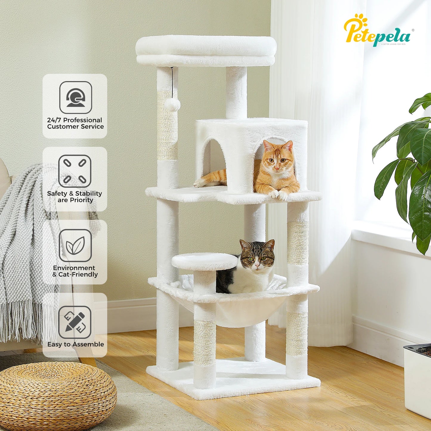 Cat Tree with Big Top Perch - We Have the Goodies 
