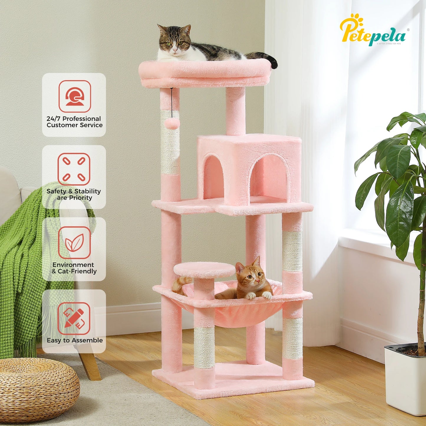 Cat Tree with Big Top Perch - We Have the Goodies 