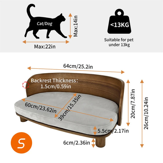 Elevated Pet Bed Sofa - We Have the Goodies 