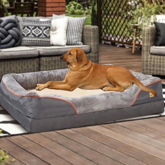 Large Dog Orthopedic Bed with Removable Cover - We Have the Goodies 
