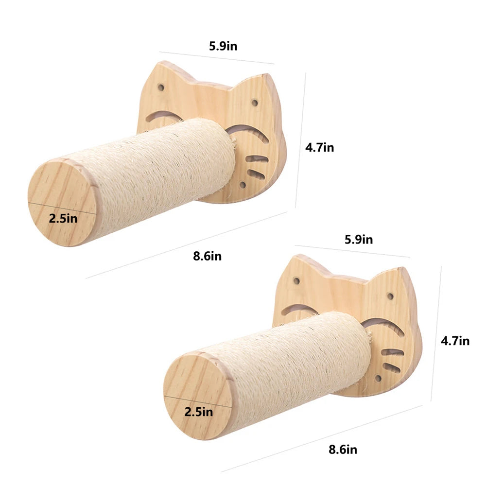 Cat Shelf Climbing wall with Hammock - We Have the Goodies 