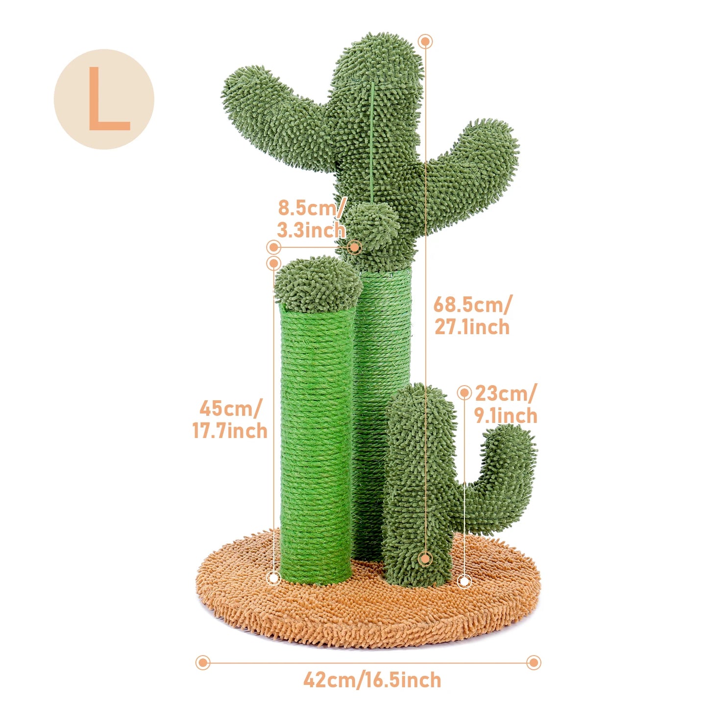 Cat Scratching Post with 3 Scratching Poles