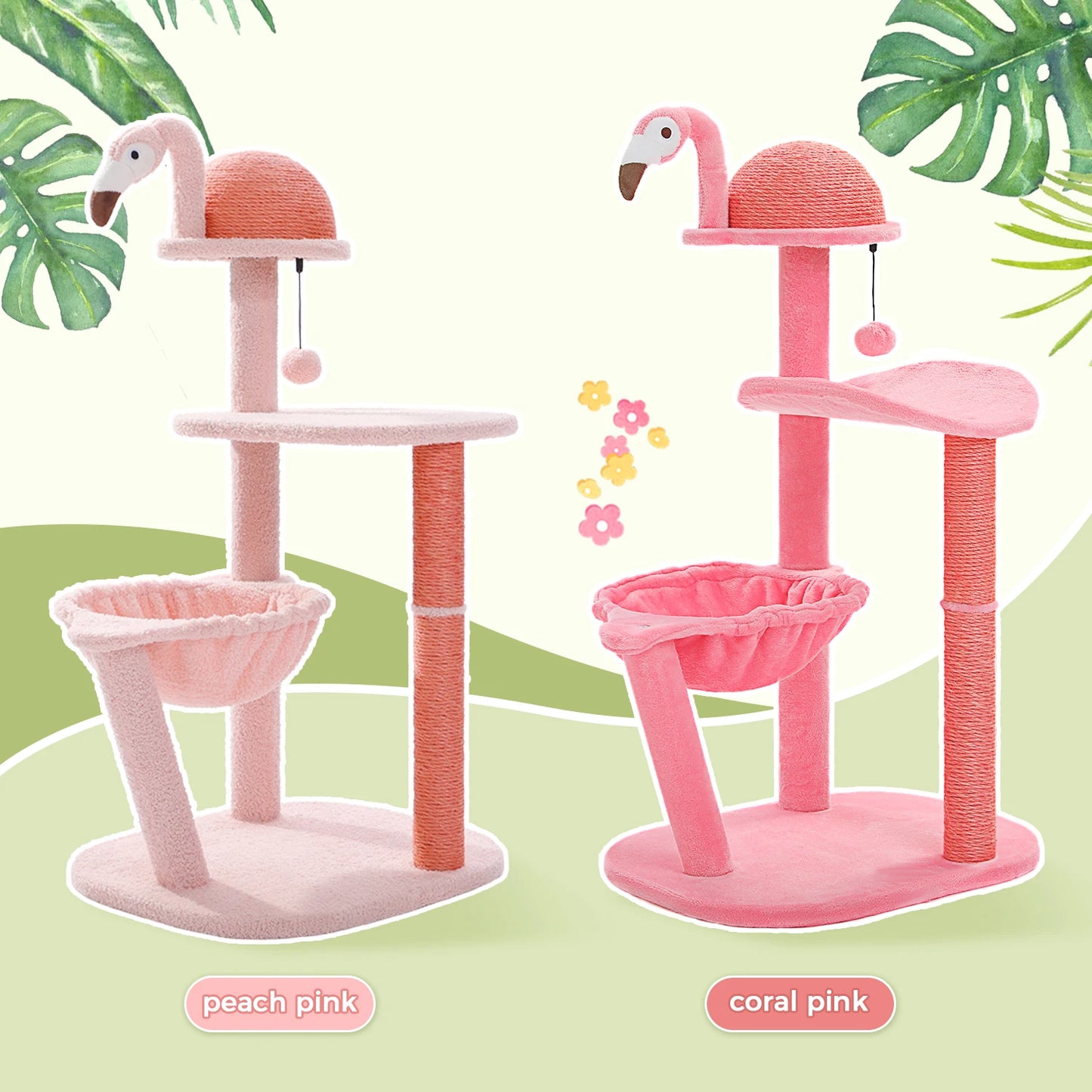 Cute Flamingo cat tree