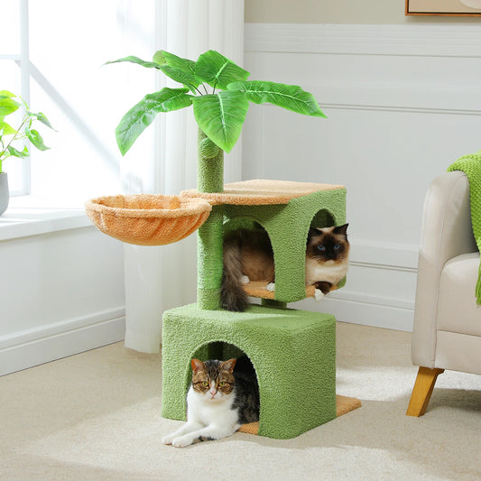 Multi-Level Cat Tree with Scratching Post