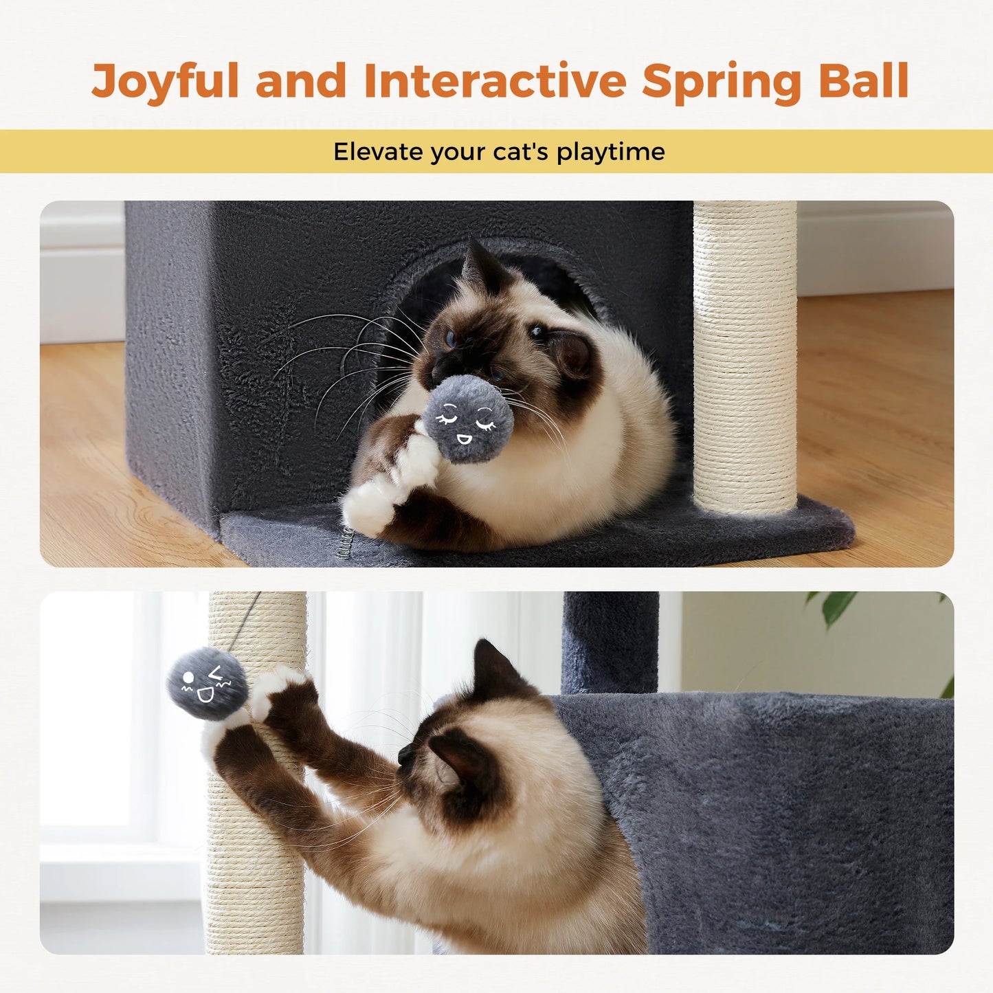 Cat Tree with Detachable Top Perch