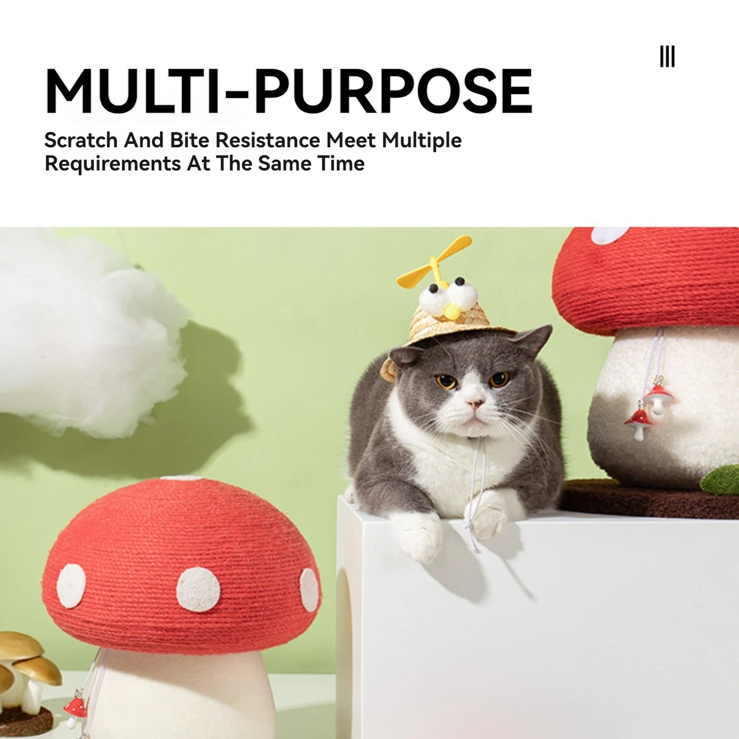 Red Mushroom Scratching Post