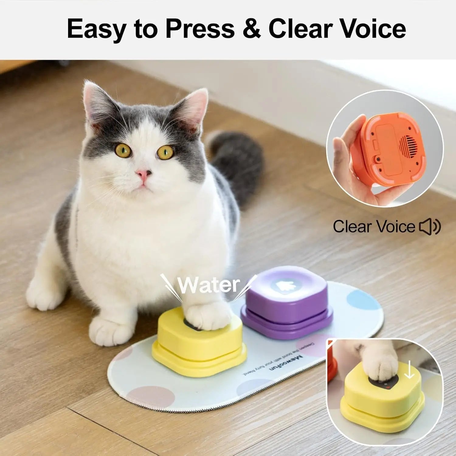 Pet Buttons with Anti-Slip Mat - We Have the Goodies 